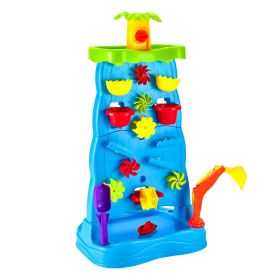 VEVOR Sand & Water Table for Toddlers Double-Sided Kids Activity Waterfall Table
