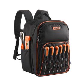 VEVOR Tool Backpack 49 Pockets Tear-resistant Jobsite Backpack for Electrician