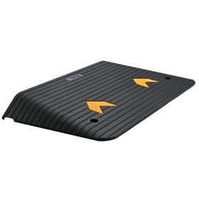 VEVOR Upgraded Rubber Threshold Ramp, 3.5" Rise Door Ramp with 1 Channel, Natural Rubber Car Ramp with Non-Slip Textured Surface