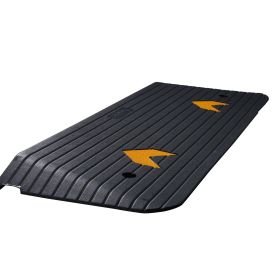 VEVOR Rubber Threshold Ramp, 2" Rise Threshold Ramp Doorway, Recycled Rubber Power Threshold Ramp Rated 33069 lbs Load Capacity